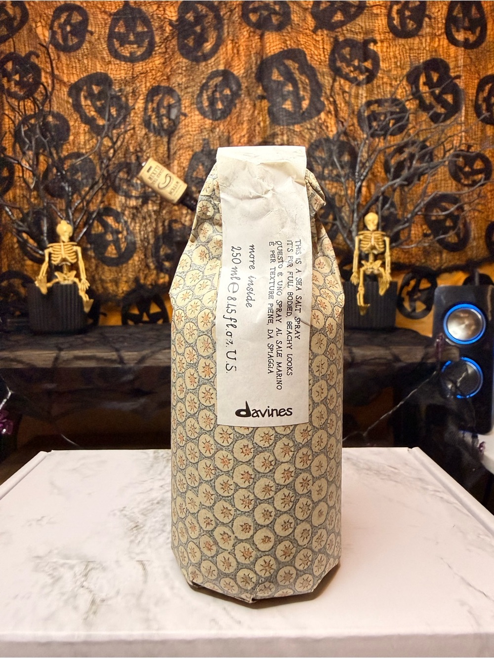 Davines Sea Salt Texturizing Spray - Beige Patterned Bottle